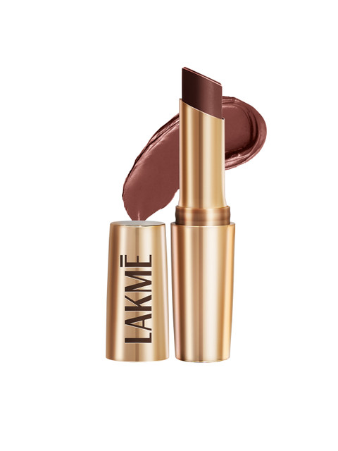 Lakme 9to5 Powerplay Priming Matte Lipstick With Vit E Lasts 16Hr 3.6g - Brown Walnut