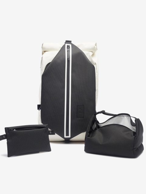 Newfeel By Decathlon Urban Walking Backpack + Lunch Box Activ Mblty Brooklyn 27 L - White