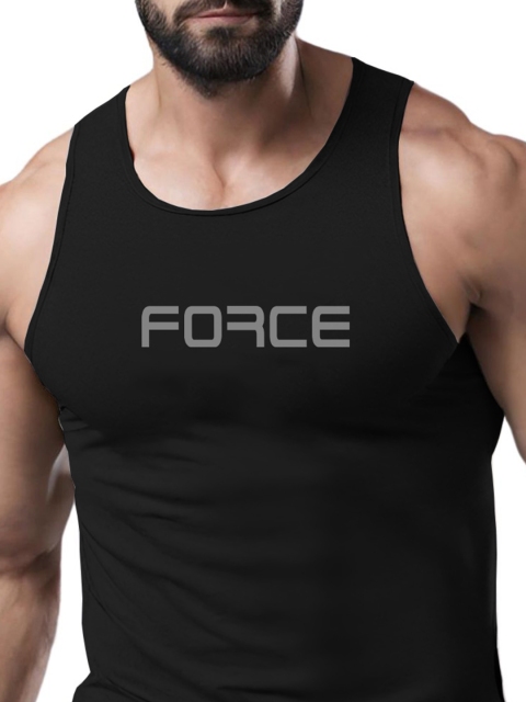 3Colors Printed Gym Vest VEST-NCUT-FORCE-BLK_M - Image 2