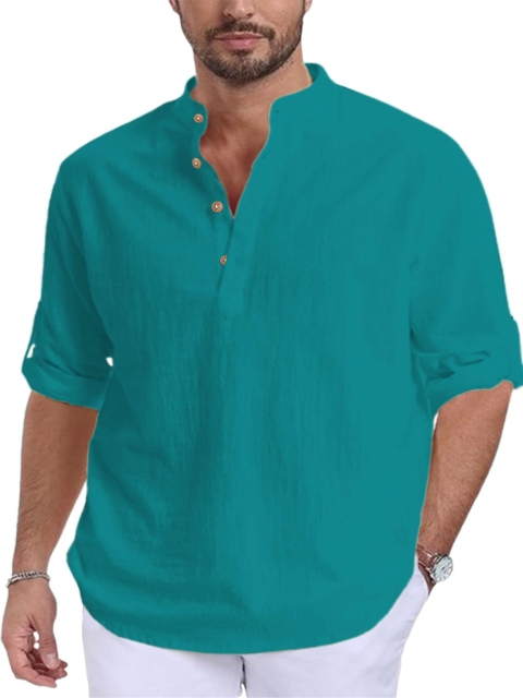 EdinWolf Band Collar Pure Cotton Straight Kurta