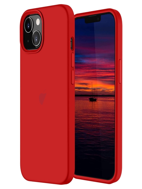 LIRAMARK Solid Printed iPhone 13 Mini Back Case Mobile Accessories