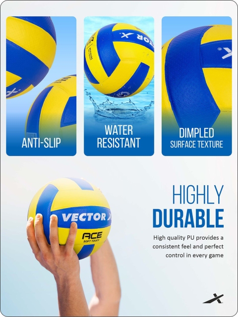 VECTOR X Ace Soft Touch Volleyball - Image 4