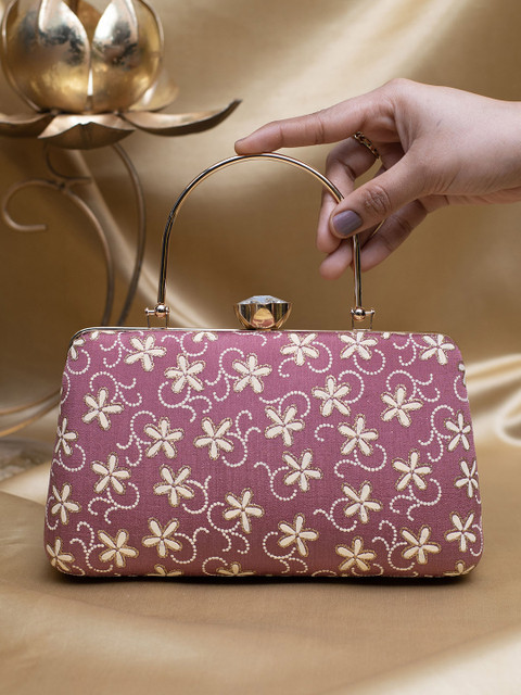 ARTKLIM Embroidered Box Clutch