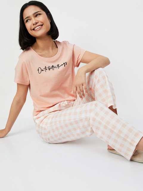 max Women Printed Night suit