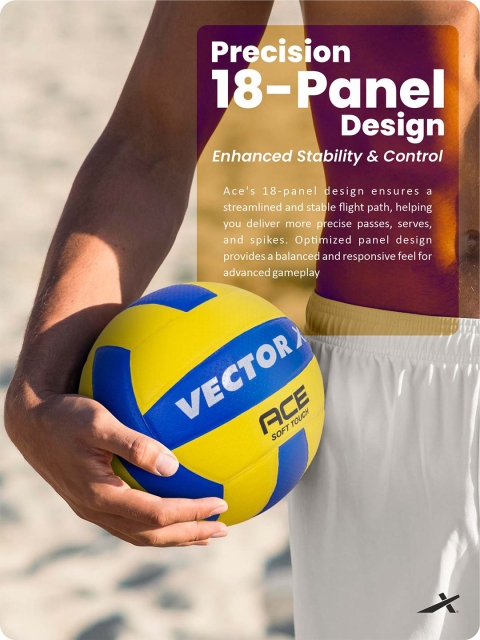 VECTOR X Ace Soft Touch Volleyball - Image 5
