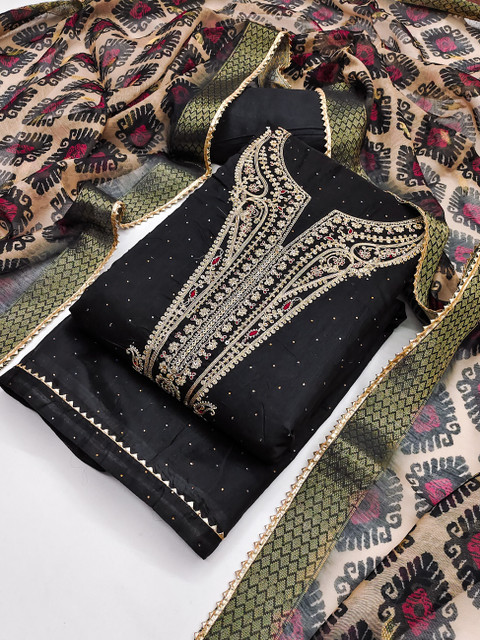 TAVAS Embroidered Unstitched Dress Material