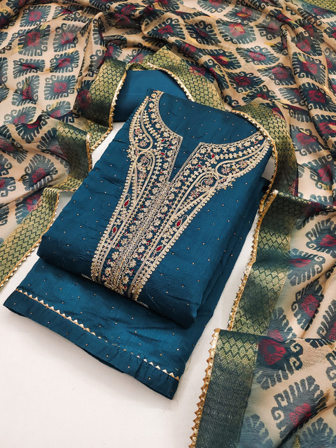 TAVAS Embroidered Unstitched Dress Material