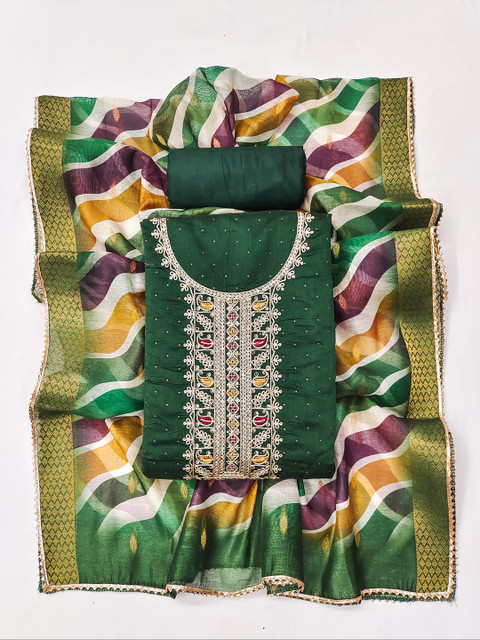 TAVAS Embroidered Unstitched Dress Material - Image 2