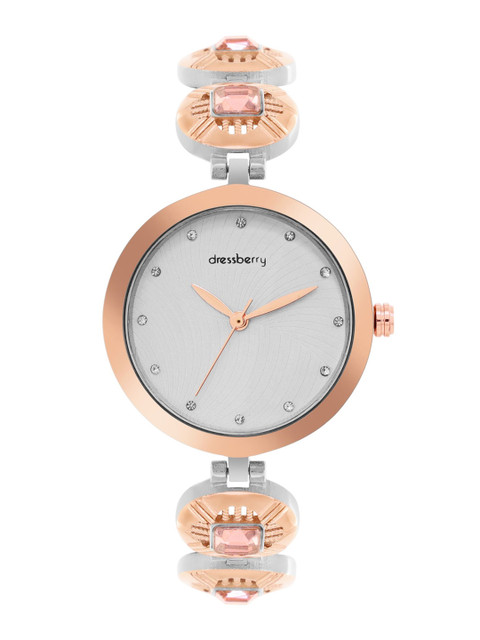 DressBerry Women Brass Embellished Dial & Wrap Around Straps Analogue Watch MFB-DB25-1C