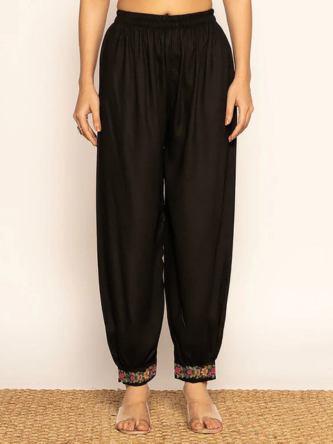 LetsDressUp Women Printed Loose Fit Viscose Rayon Salwar