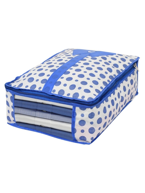 Kuber Industries Blue Set of 1 Regular Shirt Clothing Cover Multi-Utility Organisers