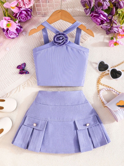 INCLUD Girls Top with Skirt