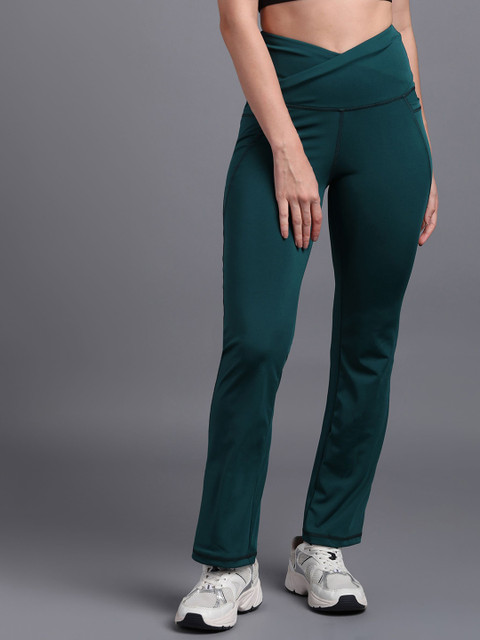 Rock Paper Scissors High-Rise Ankle-Length Flared Gym Tights