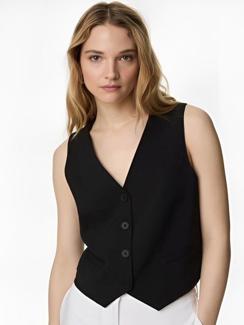 Shiv traders collection V-Neck Sleeveless Waistcoat