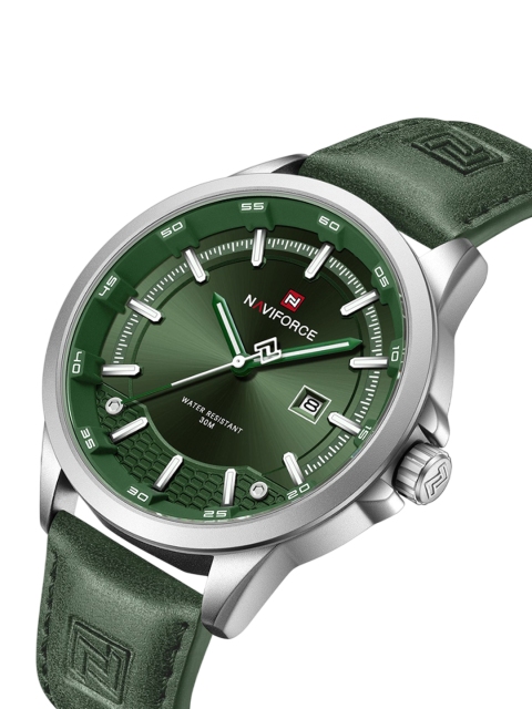 Naviforce Men Dial & Leather Straps Analogue Watch NF9248L_S GN GN - Image 3