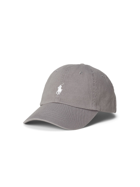 Polo Ralph Lauren Men Grey Cotton Chino Baseball Cap