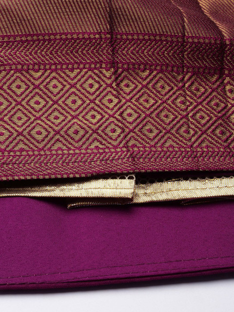 DIVASTRI Woven Design Zari Unstitched Blouse And Lehenga With Dupatta - Image 6