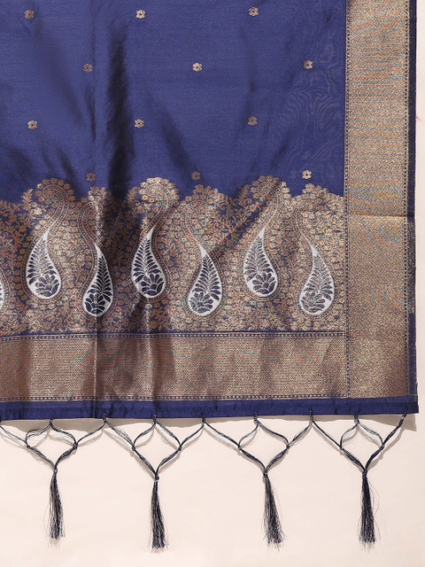 DIVASTRI Semi-Stitched Lehenga & Unstitched Blouse With Dupatta - Image 4