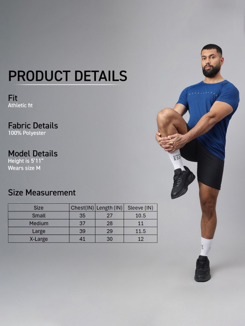 MuscleBlaze Unisex Brand Logo Printed Round Neck Compression T-shirt - Image 6