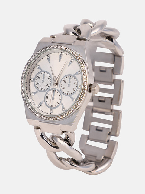 HAUTE SAUCE Women The Three-Dial Chunkylink Cushion Watch AW25_HSWC1298 - Image 3