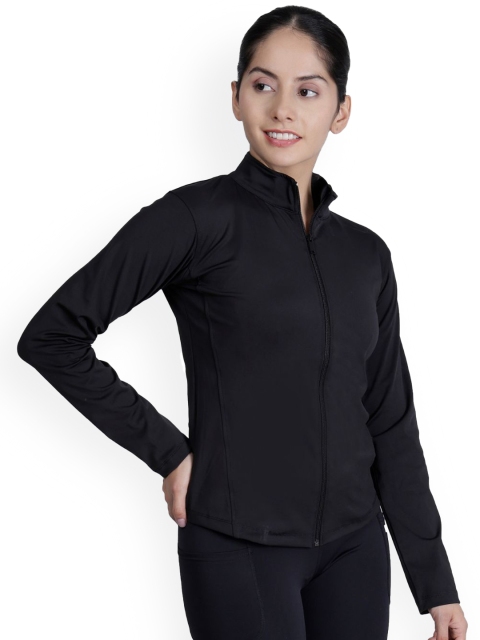 E1.88 Women Mock Collar Solid Sports Lightweight Sporty Jacket