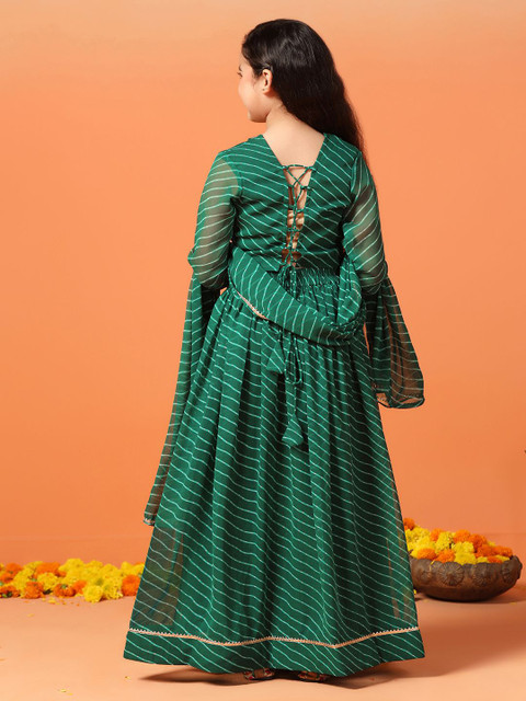 Sangria Printed Lehenga With Choli & Dupatta - Image 5