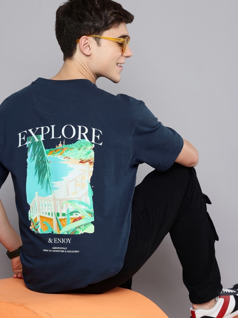 Aeropostale Graphic Printed Pure Cotton Relaxed Fit T-shirt