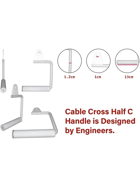 YMD 2-Pcs Cable Crossover Open-Sided Stirrup Handle Cable Attachment Workout Accessories - Image 2