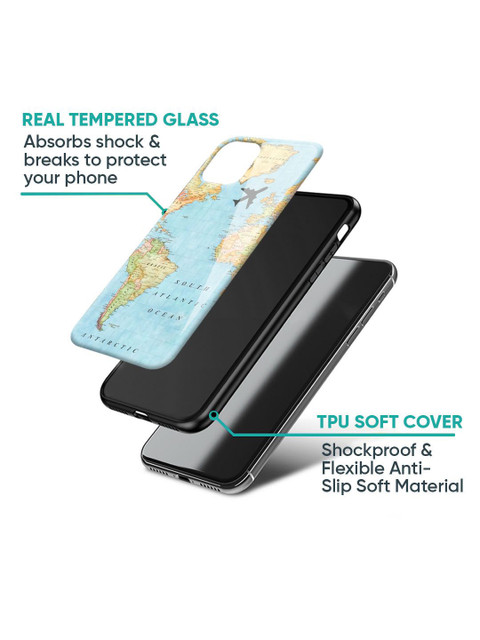 QRIOH Travel Map Printed Oneplus Nord 2T Back Case - Image 3