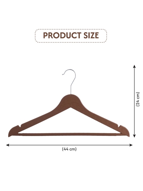 Kuber Industries Brown 3 Pieces Rotatable Dress Hangers for Clothes Hanging - Image 6