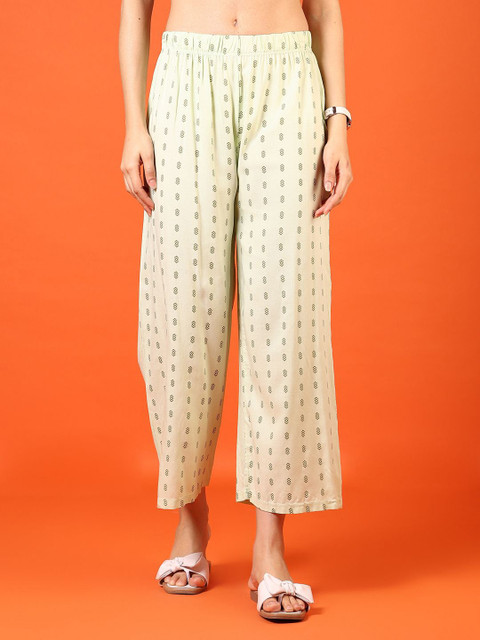 V-Mart Women Printed Knitted Palazzos