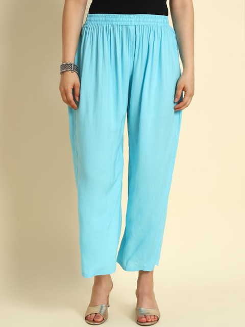 Thread Plus Women Relaxed Fit Straight Ethnic Palazzo