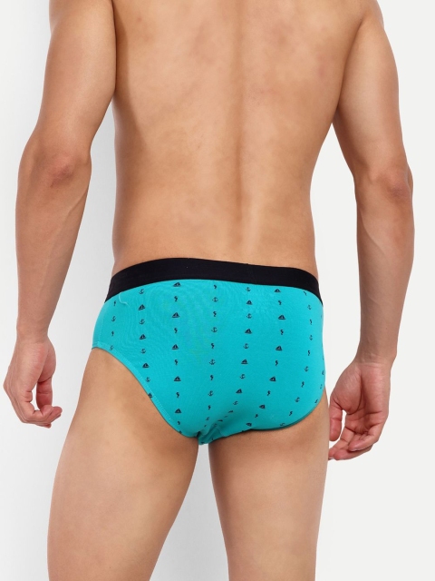 LOGGERHEAD Printed Mid Rise Briefs - LHPB008-AQUA-Aqua - Image 3