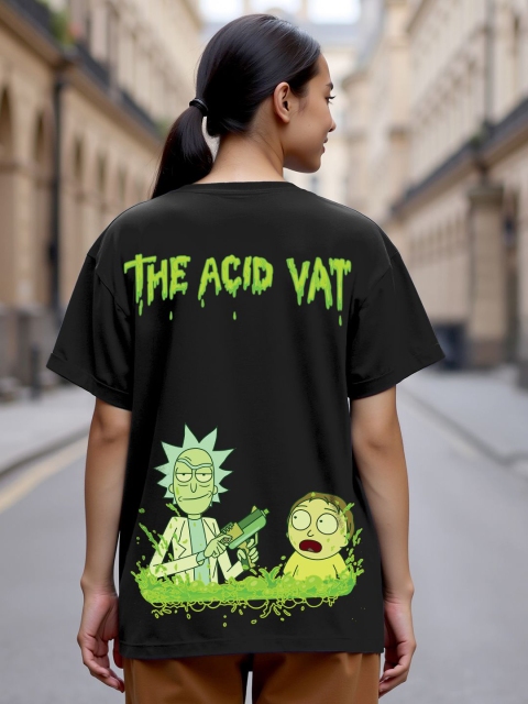 Bewakoof Official Rick And Morty Merchandise Women's Graphic Printed Boyfriend T-Shirt