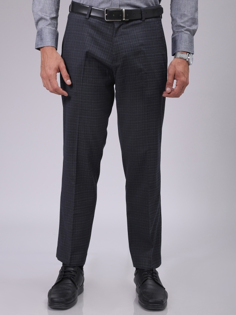 The Indian Garage Co. X Luxe Men Checked Formal Trousers