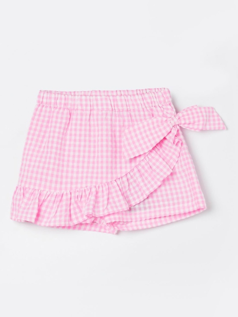 Juniors by Lifestyle Girls Checked Technology Shorts