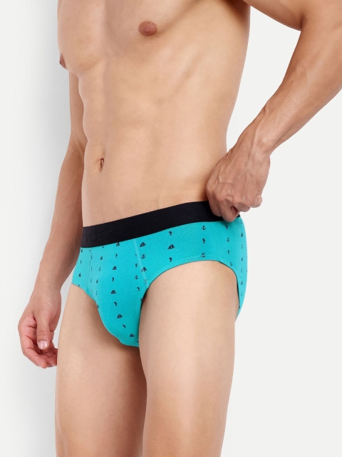 LOGGERHEAD Printed Mid Rise Briefs - LHPB008-AQUA-Aqua - Image 2