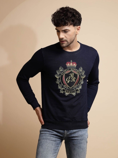 Global Republic Men Embroidered Cotton Sweatshirt - Image 7