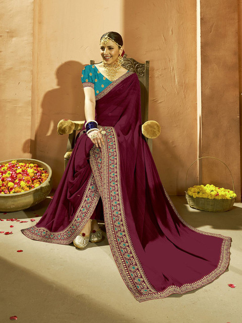 Mitera Embroidered Saree - Image 3