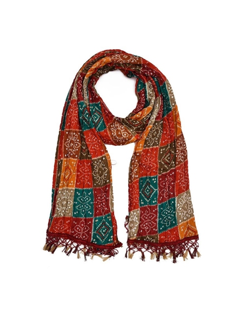 Trendmalls Bandhani Printed Chinon Silk Dupatta - Image 3