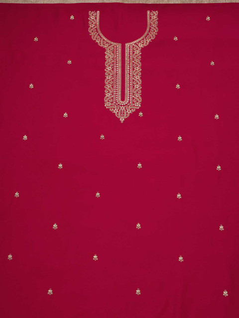Soch Floral Embroidered Sequinned Unstitched Dress Material - Image 5