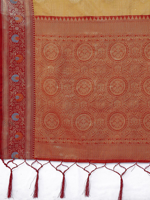 Satrani Woven Design Banarasi Saree - Image 6