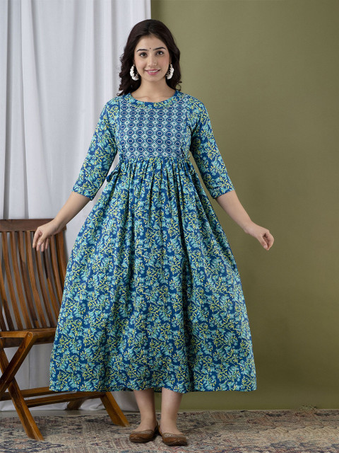 mad fury Floral Print Maternity Maxi Dress