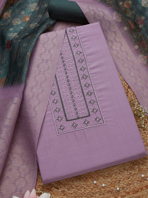 Soch Floral Embroidered Sequinned Unstitched Dress Material