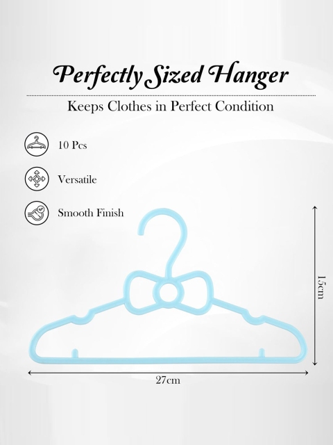 Kuber Industries Sky Blue 25 Pieces Small Baby Cloth Hangers For Wardrobe - Image 7