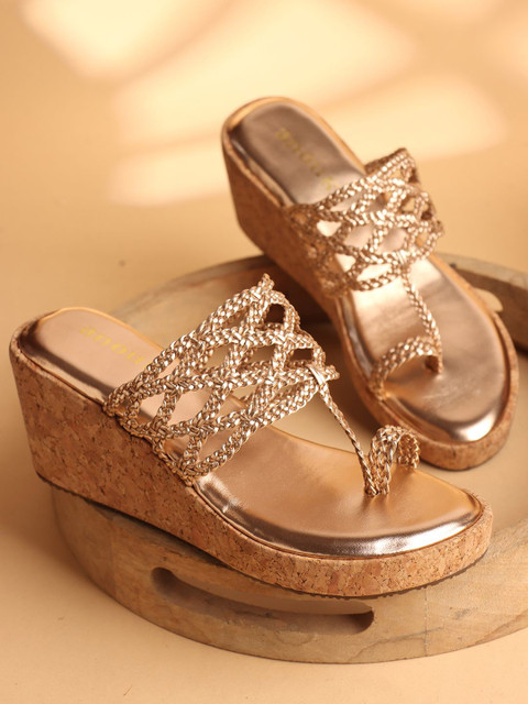 Anouk Ethnic Embellished Wedge Heel Sandals