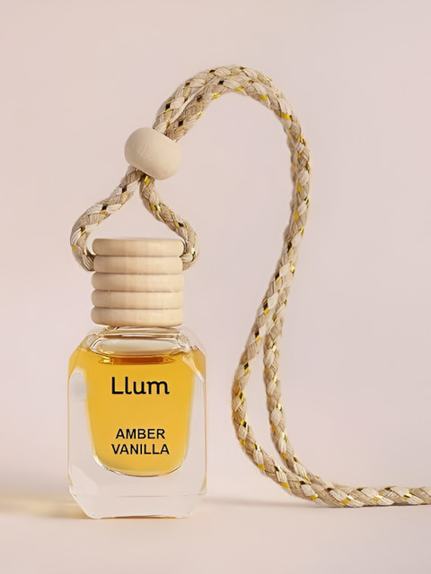 LLUM Black & Brown Black Oud & Amber Vanilla Fragrance Car AirFreshener - Image 3