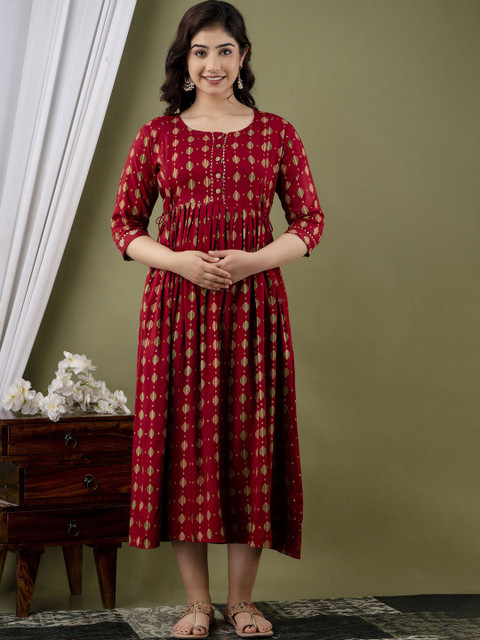 mad fury Floral Print Maternity Maxi Dress