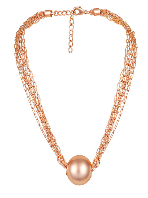 ASMITTA JEWELLERY Rose Gold-Plated Layered Necklace - Image 2
