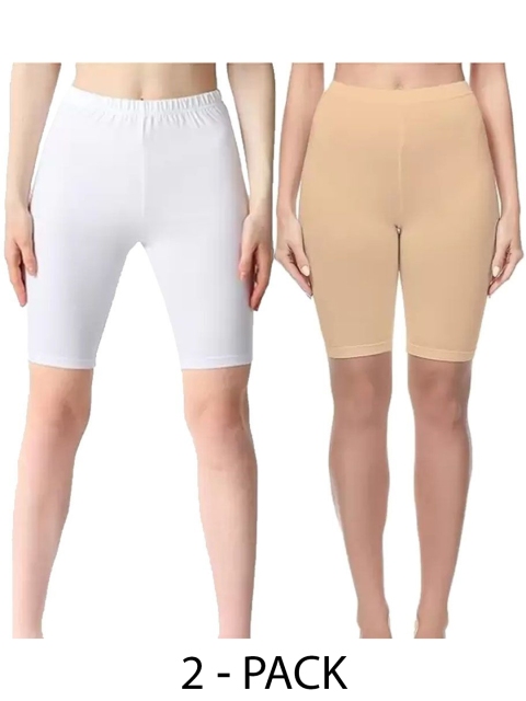 Diving Deep Women Pack of 2 Cotton Boy Shorts Briefs